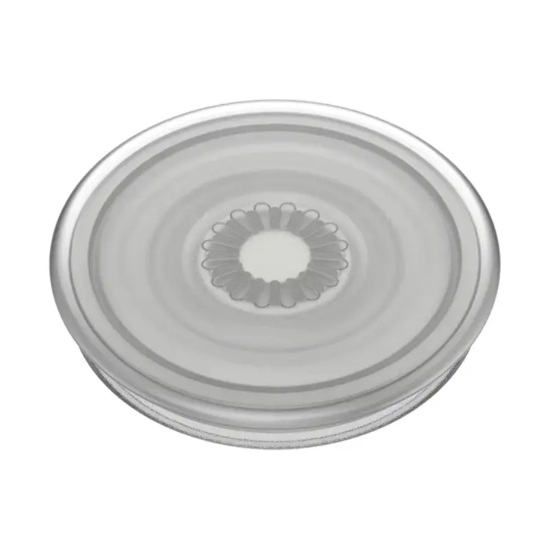 Grip PopSockets PlantCore van Popsockets — universele telefoongrip, grijs transparant, 38,8 × 7,7 mm