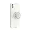 Grip PopSockets PlantCore van Popsockets — universele telefoongrip, grijs transparant, 38,8 × 7,7 mm