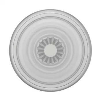 Grip PopSockets PlantCore van Popsockets — universele telefoongrip, grijs transparant, 38,8 × 7,7 mm