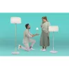Tafellamp Newgarden LOLA slank 30 2 W LED messing