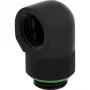 Aansluitstuk Corsair CX-9055009-WW messing zwart 90° draaiadapter