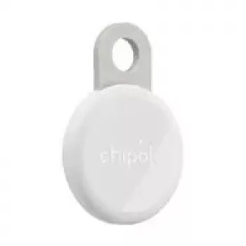 Bluetooth-tracker Chipolo LOOP CH-RSO001, wit – sleutel- en voorwerpenzoeker, vervangbare batterij