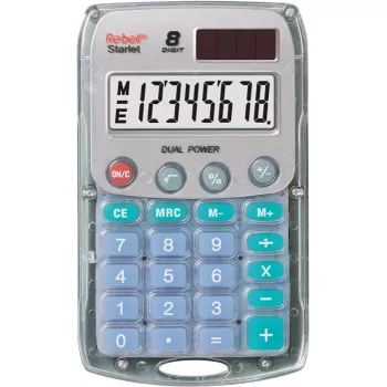Basisrekenmachine Rebell Starlet Pocket transparant
