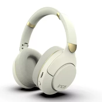 Hoofdtelefoon Inca IBK-503B draadloos Bluetooth wit 20-20000 Hz