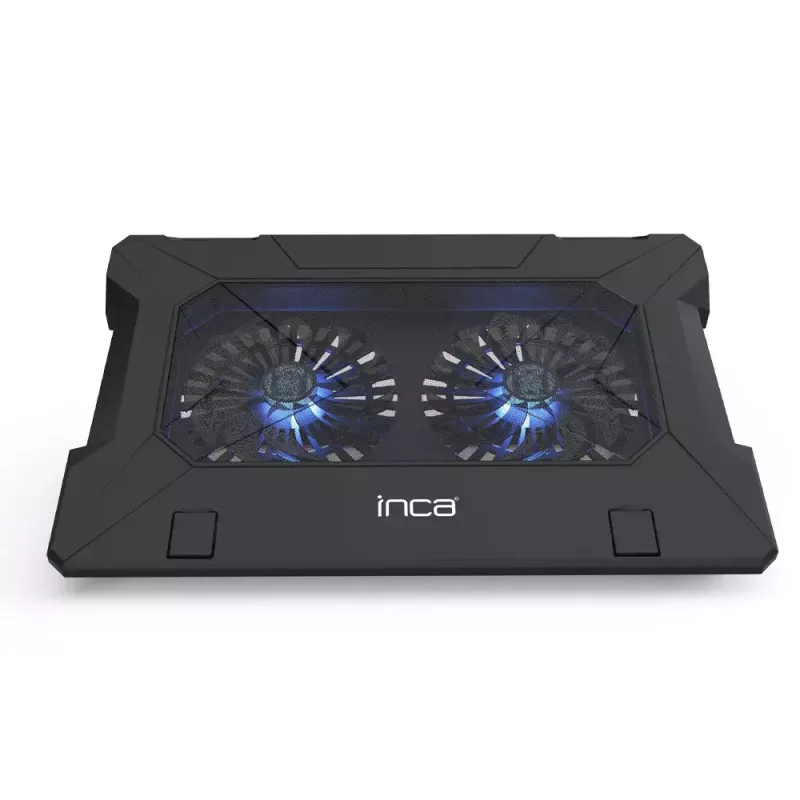 Laptop-koelpad Inca INC-321RX 43,2 cm 2 ventilatoren Zwart