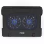Laptop-koelpad Inca INC-321RX 43,2 cm 2 ventilatoren Zwart