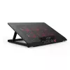 Laptop-koelpad Inca INC-601GMS 43,2 cm 6 ventilatoren USB Zwart