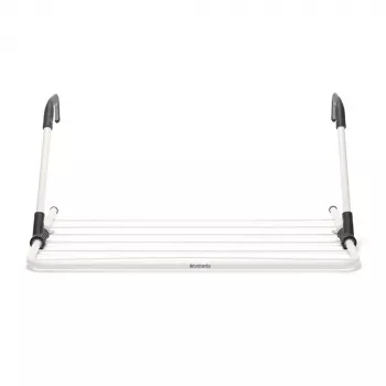 Wasrek met hangclip Brabantia 102769 Zwart Zilver 710 mm