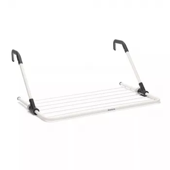 Wasrek met hangclip Brabantia 102769 Zwart Zilver 710 mm