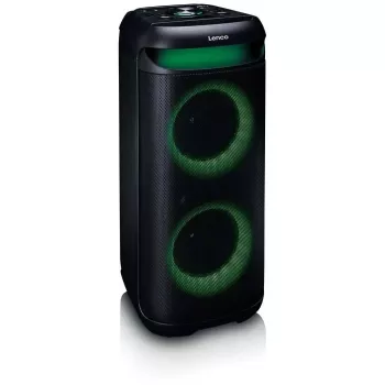 Draagbare luidspreker Lenco PA-210BK – zwart, op batterijen, compacte PA-unit