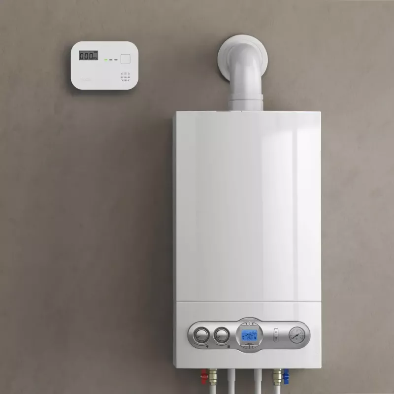 Koolmonoxidemelder Alecto COA3910 — elektrochemische CO-sensor, op batterijen, wit, 110×78×37 mm