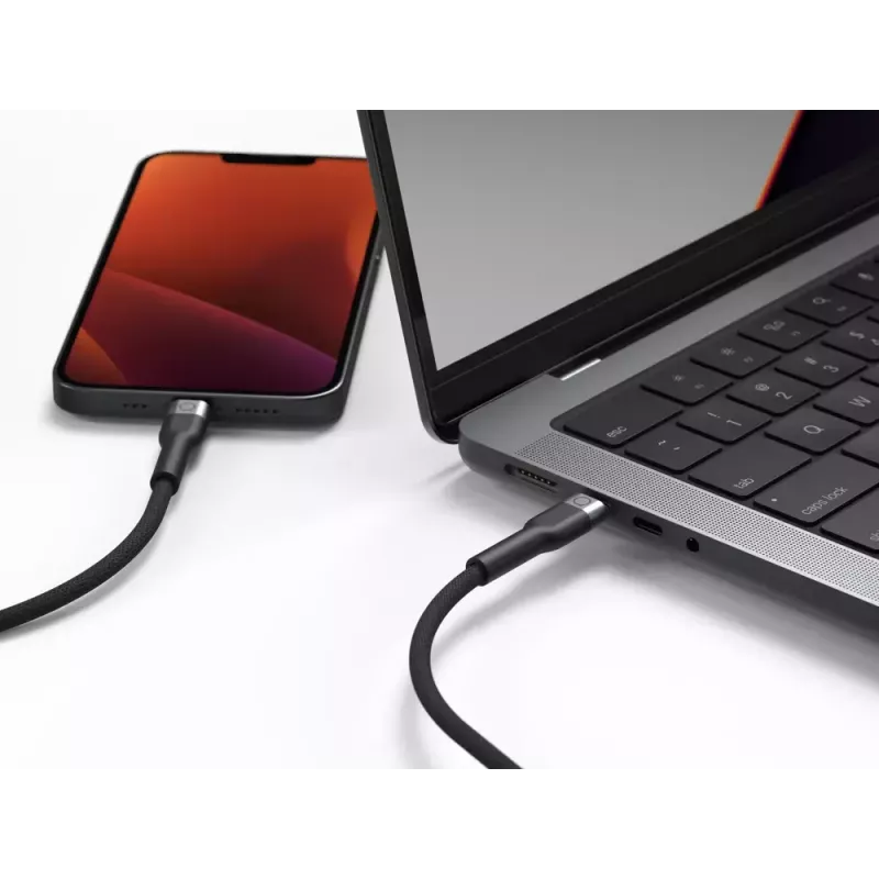 USB-C naar Lightning-kabel LINQ byELEMENTS 2 m MFi-gecertificeerd zwart