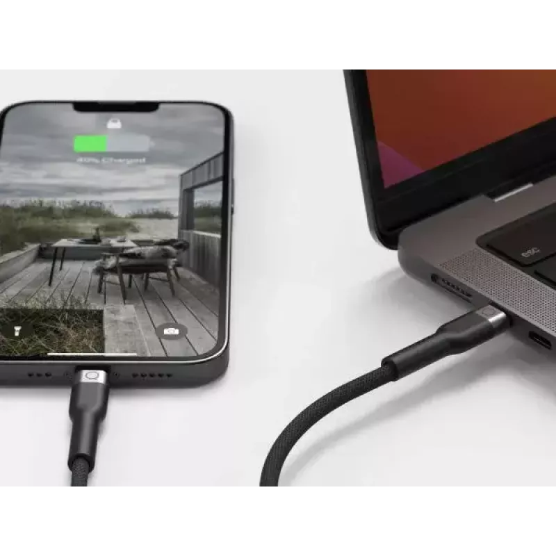 USB-C naar Lightning-kabel LINQ byELEMENTS 2 m MFi-gecertificeerd zwart