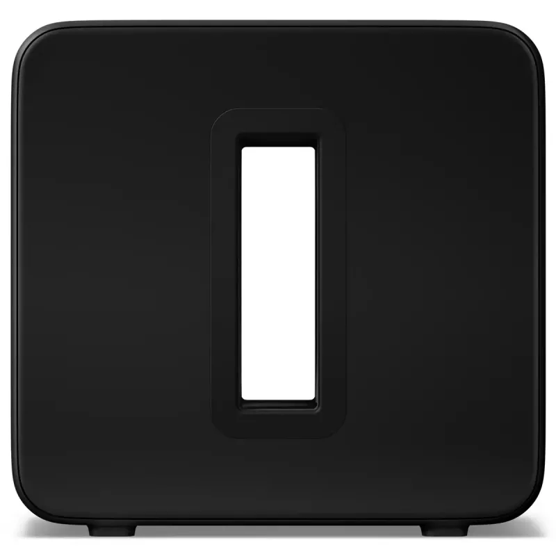 Actieve subwoofer Sonos Sub 4 zwart — Class-D-versterker, AC 110–240 V, 40,2×15,8×38,9 cm