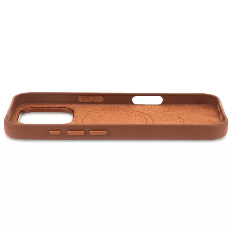 Cover Decoded leren hoes iPhone 16 Pro 6,3 inch bruin