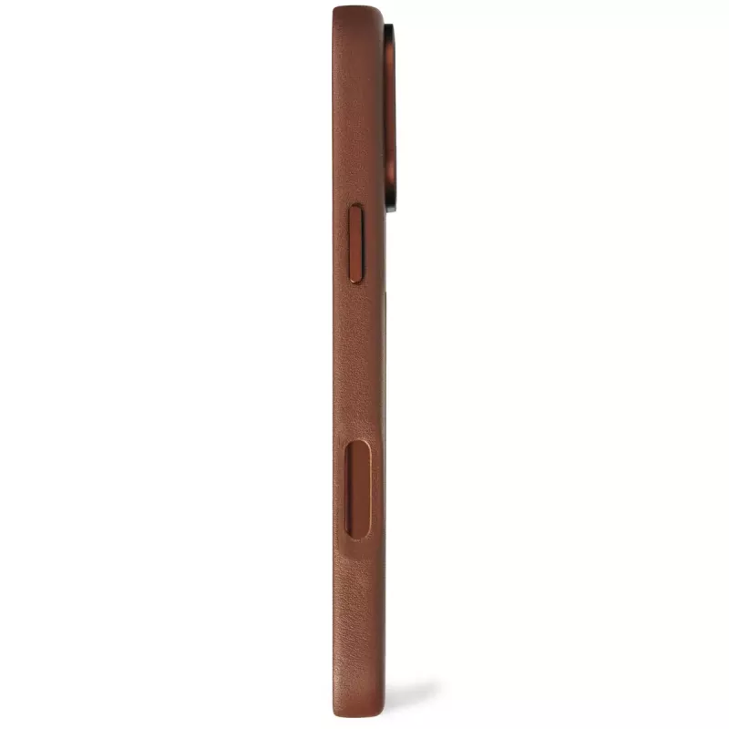 Decoded leren hoes voor iPhone 16 Pro Max 17,5 cm bruin