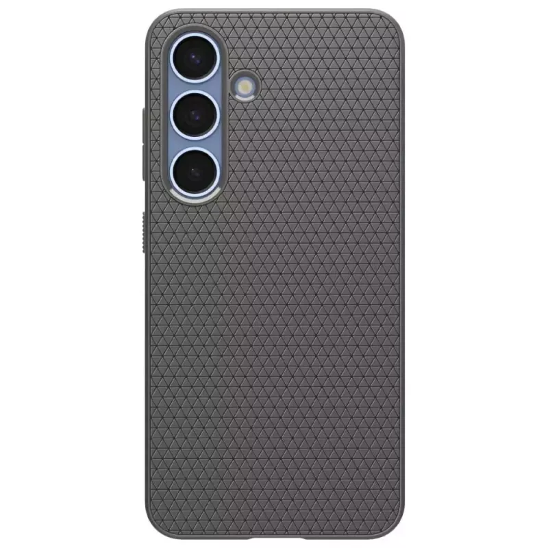 Hoesje Spigen Liquid Air voor Galaxy S25 — Marble grijs, slank, schokabsorberend