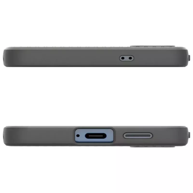 Hoesje Spigen Liquid Air voor Galaxy S25 — Marble grijs, slank, schokabsorberend