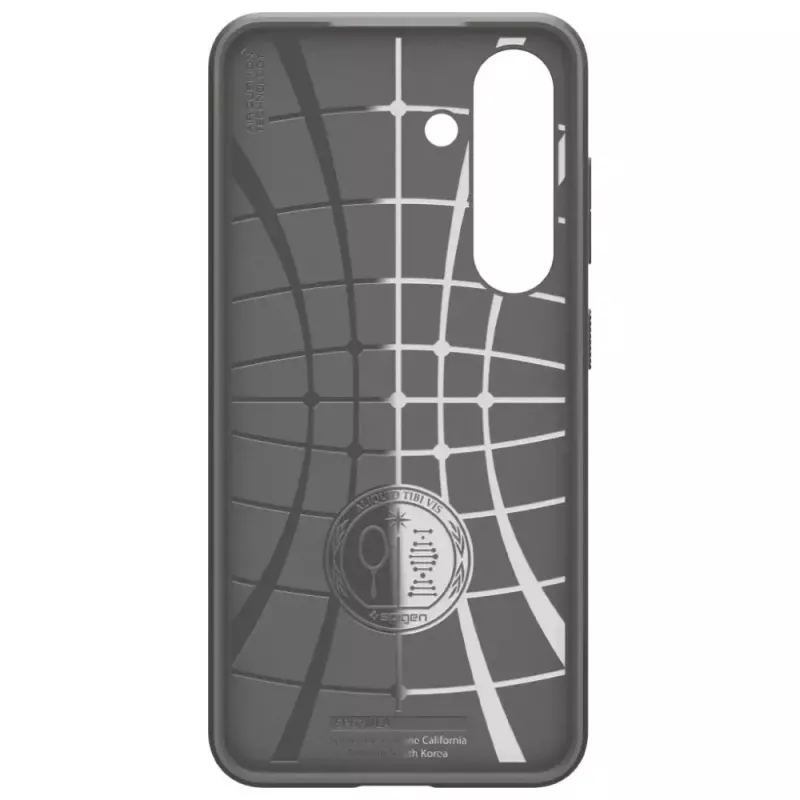 Hoesje Spigen Liquid Air voor Galaxy S25 — Marble grijs, slank, schokabsorberend