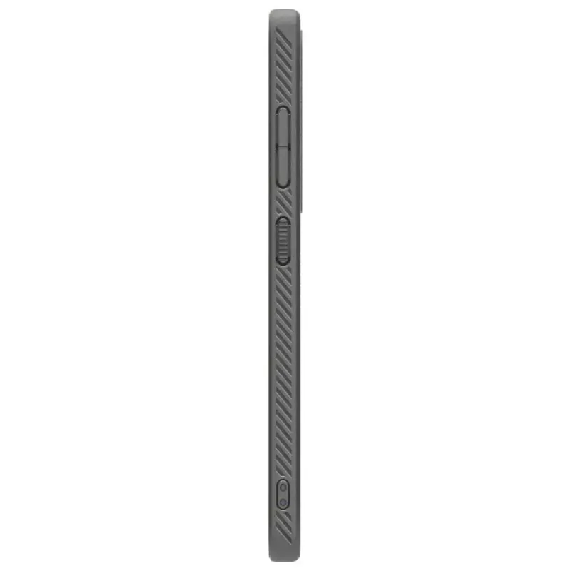 Hoesje Spigen Liquid Air voor Galaxy S25 — Marble grijs, slank, schokabsorberend
