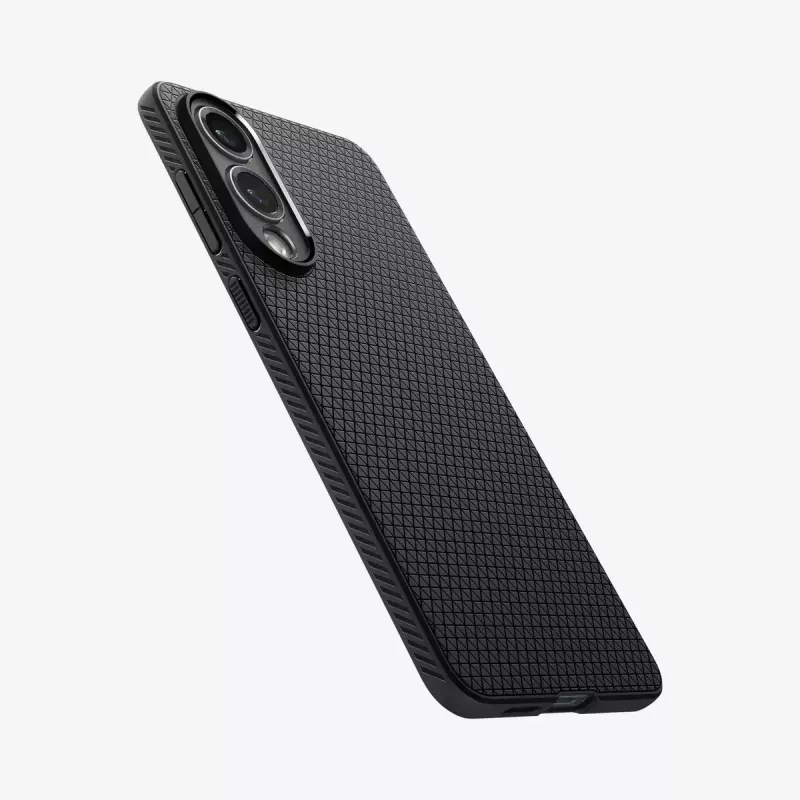 Cover Spigen Galaxy S25 Edge zwart mat monochromatisch