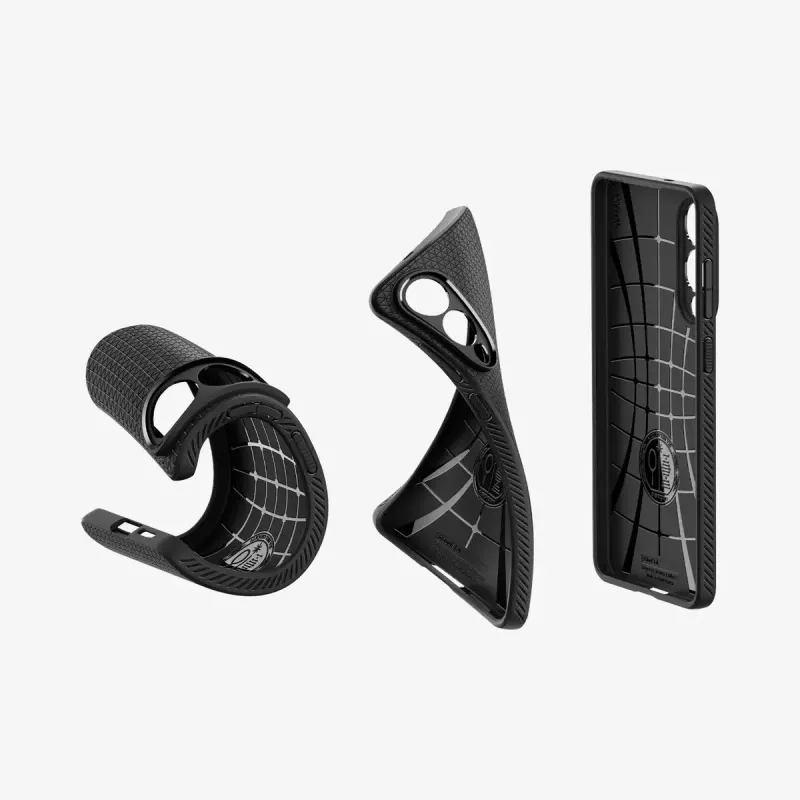 Cover Spigen Galaxy S25 Edge zwart mat monochromatisch