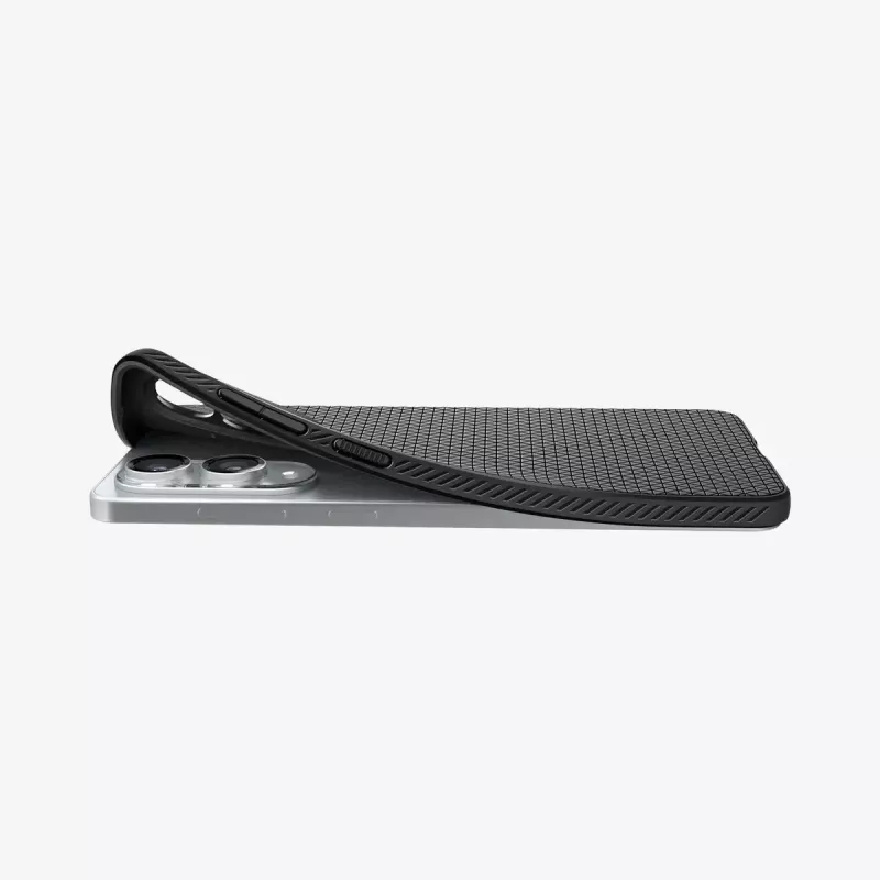 Cover Spigen Galaxy S25 Edge zwart mat monochromatisch