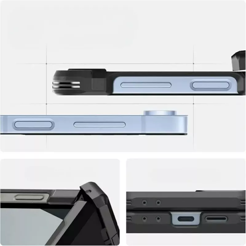 Beschermhoes Spigen Tough Armor Pro Mag voor Galaxy Z Flip 7 FE — zwart
