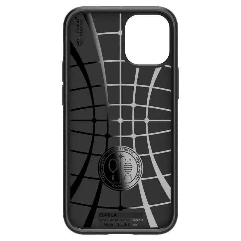 Hoes Spigen Liquid Air iPhone 12 12 Pro zwart