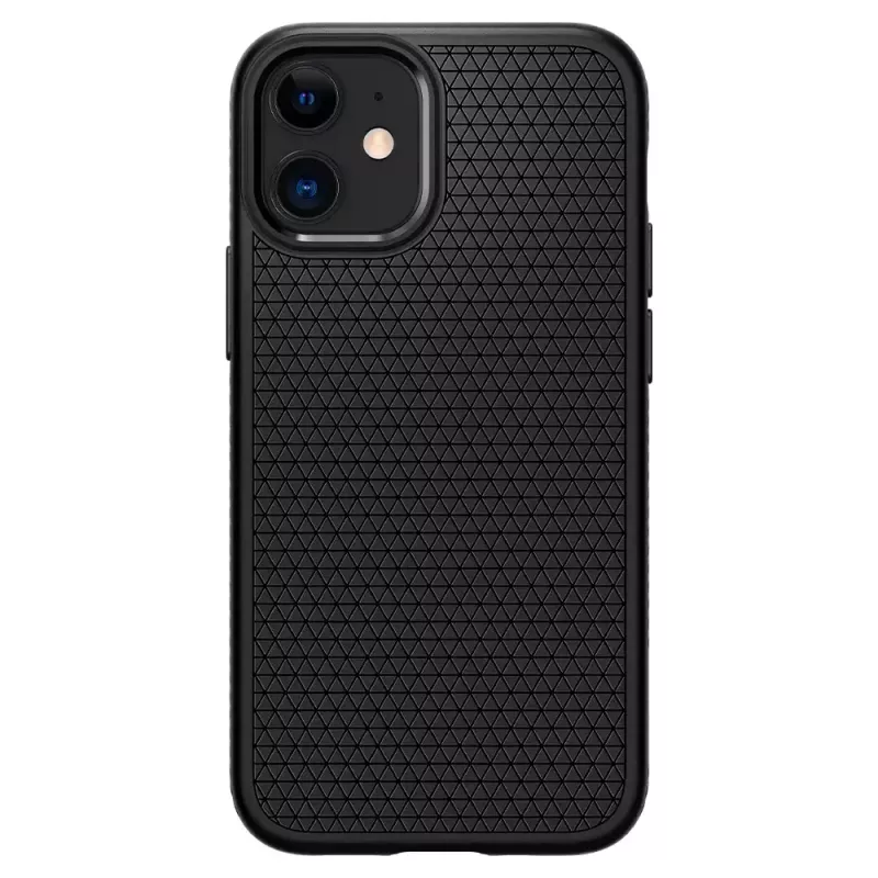 Hoes Spigen Liquid Air iPhone 12 12 Pro zwart