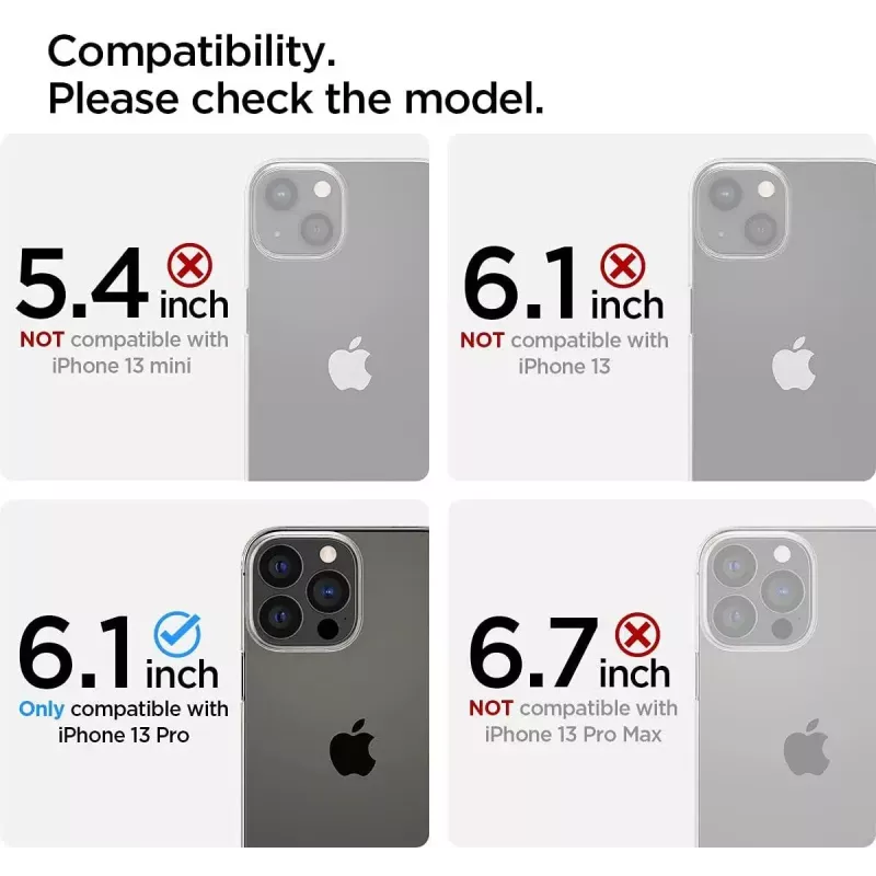 Displayschermbescherming Spigen AGL03391 voor Apple iPhone 13/13 Pro van gehard glas