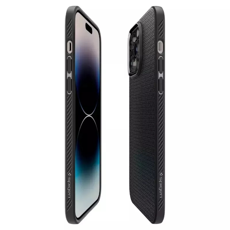 Hoes Spigen Liquid Air iPhone 14 Pro Max 17 cm zwart