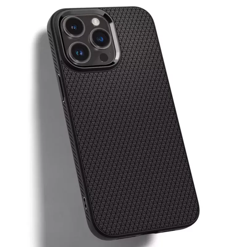Hoes Spigen Liquid Air iPhone 14 Pro Max 17 cm zwart