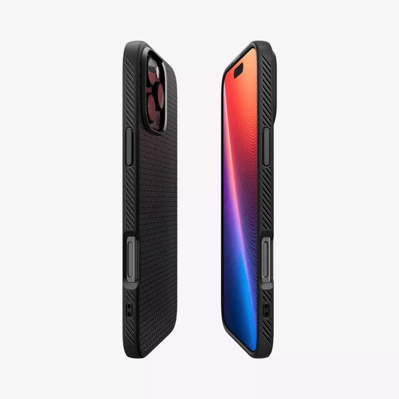 Hoes Spigen Liquid Air iPhone 16 Pro Max 17,5 cm zwart