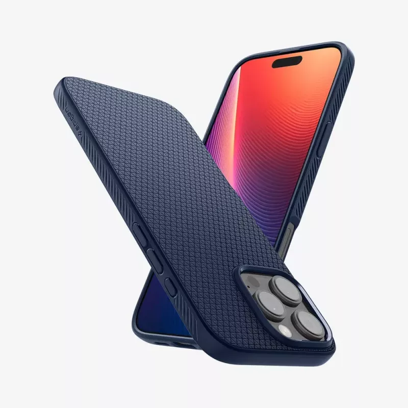 Spigen Liquid Air telefoonhoes hoes navy voor iPhone 16 Pro Max