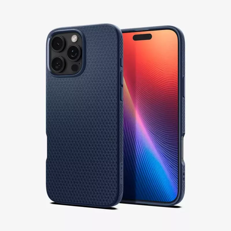 Spigen Liquid Air telefoonhoes hoes navy voor iPhone 16 Pro Max