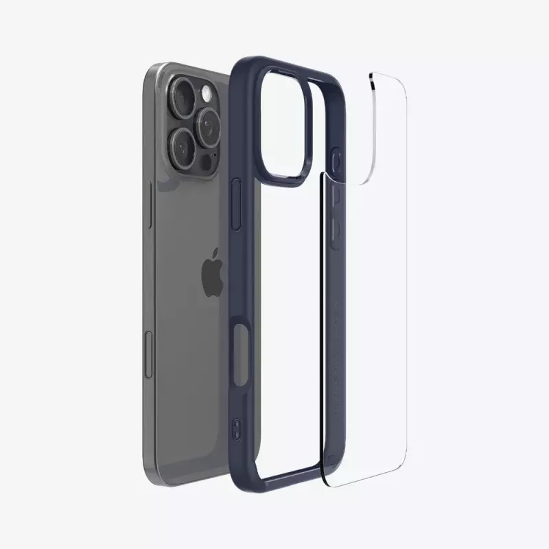 Hoes Spigen Ultra Hybrid iPhone 16 Pro Max 17,5 cm navy