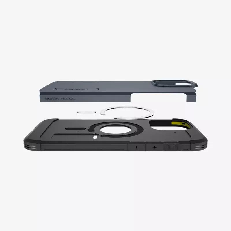 Spigen Tough Armor AI telefoonhoes hoes grijs voor iPhone 16 Pro Max