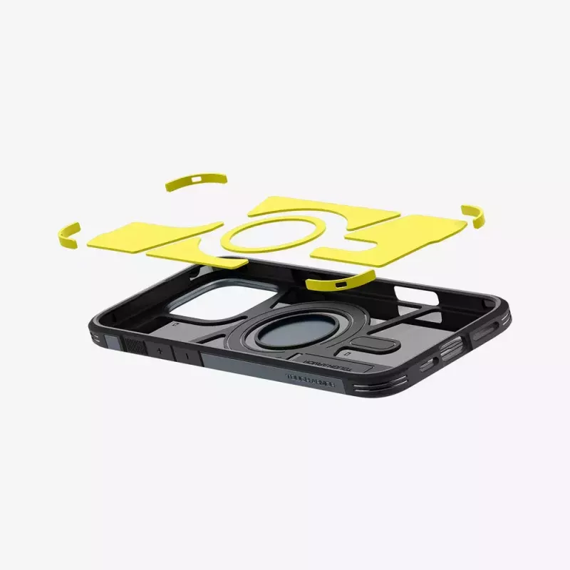 Spigen Tough Armor AI telefoonhoes hoes grijs voor iPhone 16 Pro Max