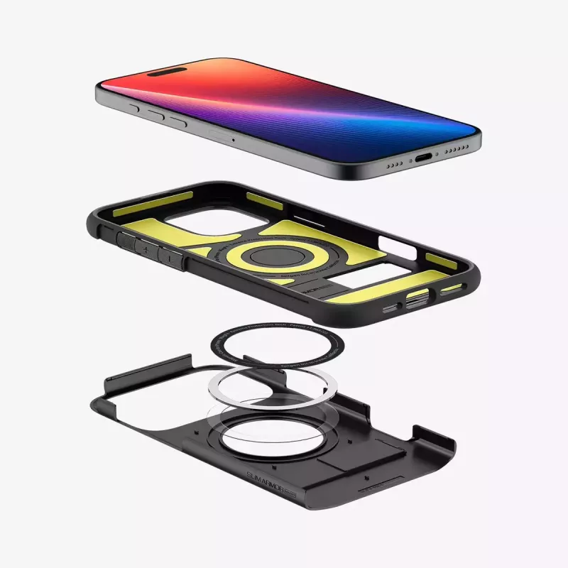 Spigen Slim Armor (MagFit) telefoonhoes hoes zwart 17,5 cm