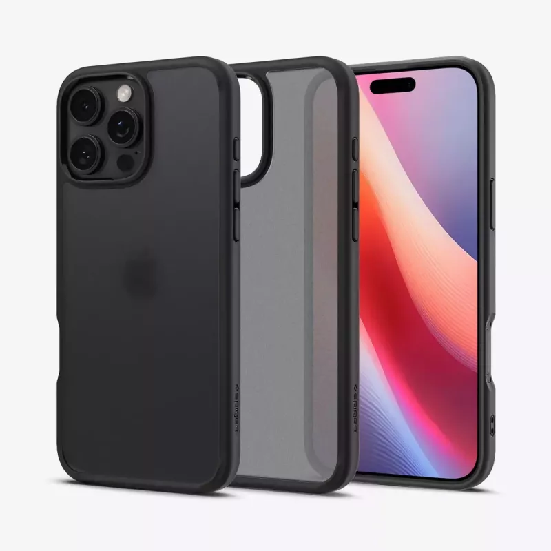 Spigen Ultra Hybrid telefoonhoes zwart voor iPhone 16 Pro 6,3 inch