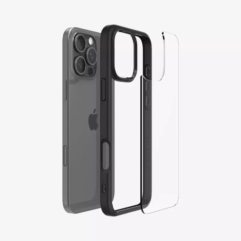 Spigen Ultra Hybrid telefoonhoes hoes zwart voor iPhone 16 Pro