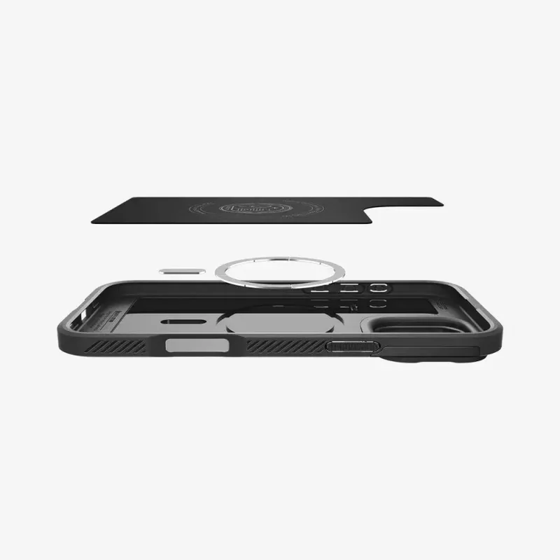 Spigen Optik Armor telefoonhoes hoes zwart voor iPhone 16 Pro