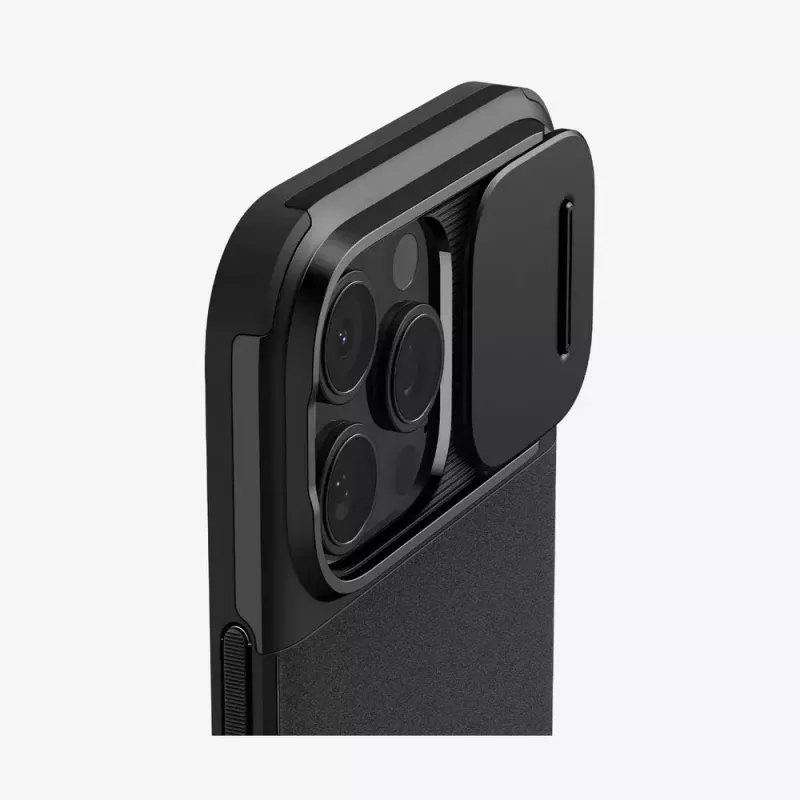Spigen Optik Armor telefoonhoes hoes zwart voor iPhone 16 Pro