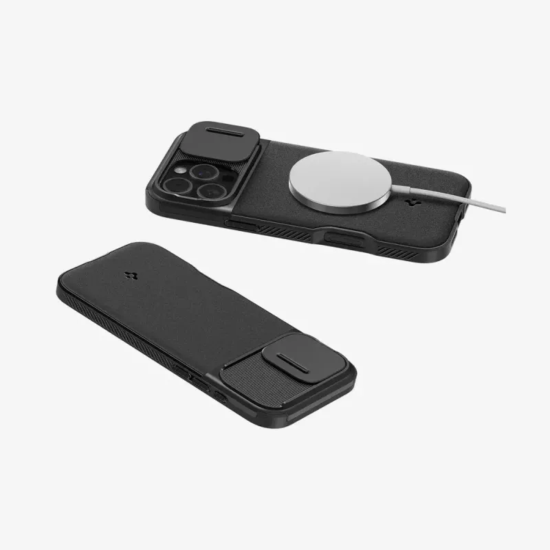 Spigen Optik Armor telefoonhoes hoes zwart voor iPhone 16 Pro