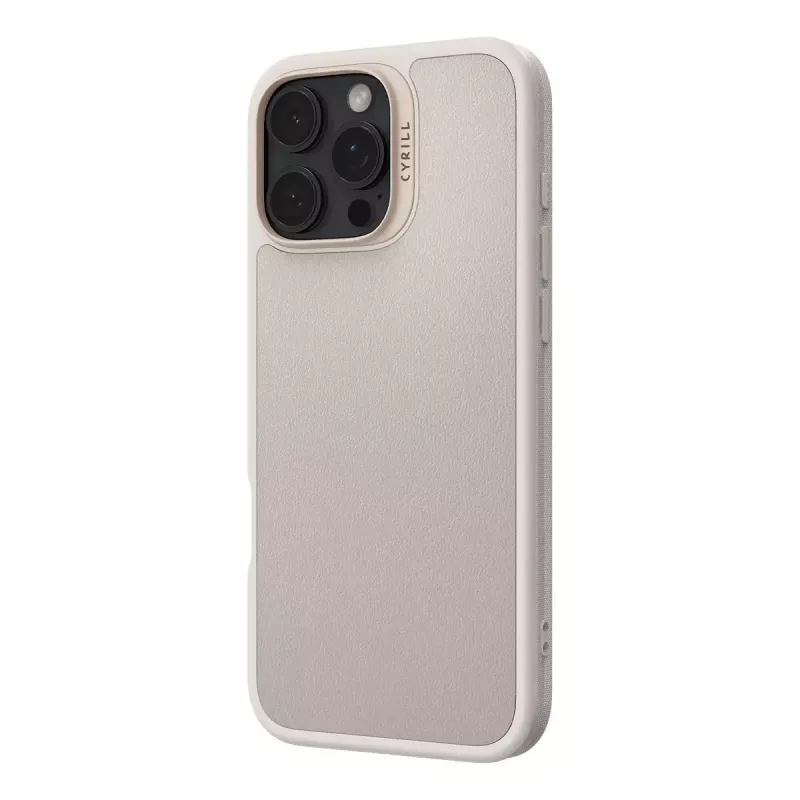 Hoesje CYRILL Kajuk Mag iPhone 16 Pro Max crème monochroom