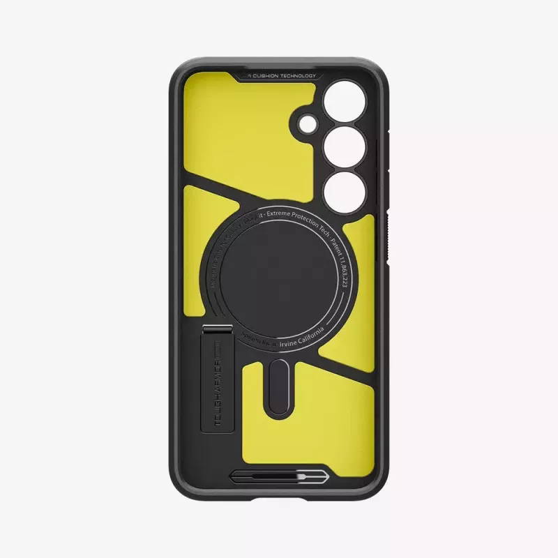 Hoesje Spigen Tough Armor Galaxy S24 FE zwart desktopstandaard