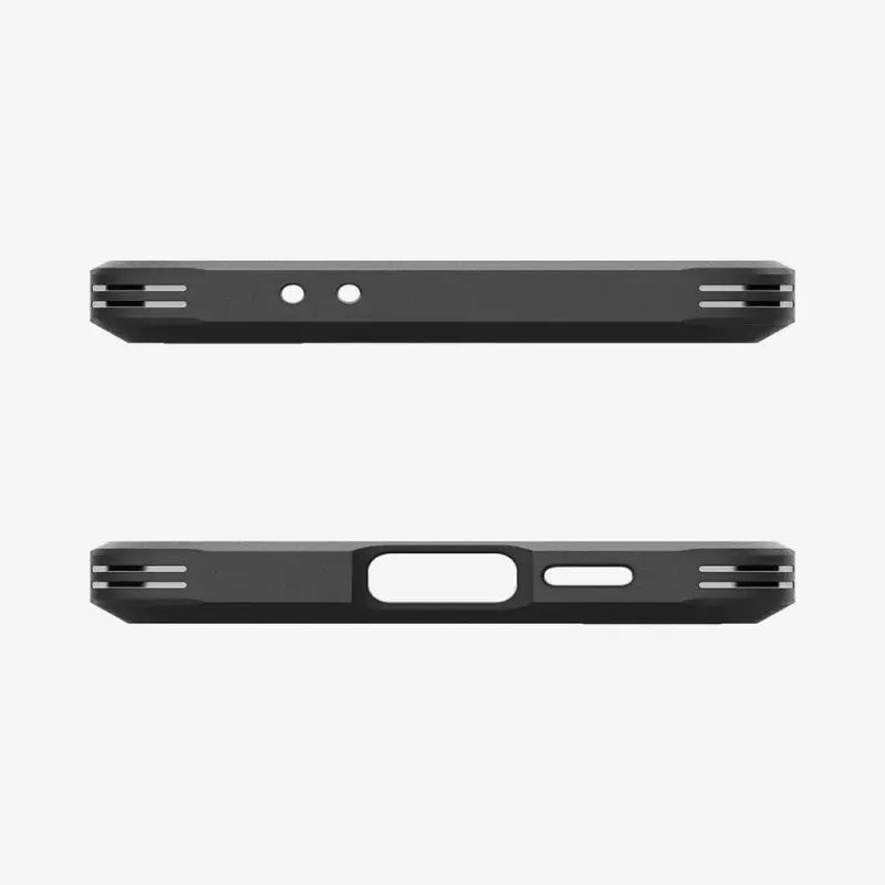 Hoesje Spigen Tough Armor Galaxy S24 FE zwart desktopstandaard