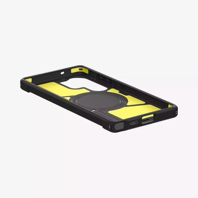 Hoesje Spigen Galaxy S25 Ultra Tough Armor AI zwart desktopstandaard