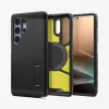 Hoesje Spigen Galaxy S25 Ultra Tough Armor AI zwart desktopstandaard